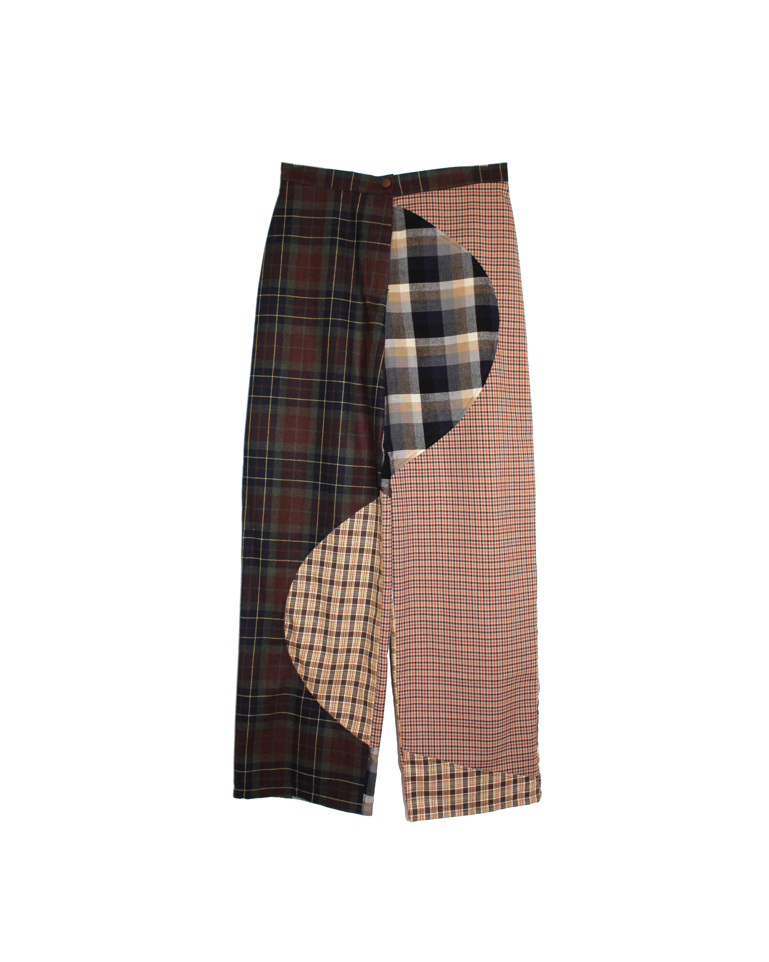 Fyōōcher – Patchwork Plaid Wave Pant (28")